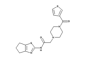 N-(5,6-dihydro-4H-cyclopenta[d]thiazol-2-yl)-2-[4-(3-thenoyl)piperazino]acetamide