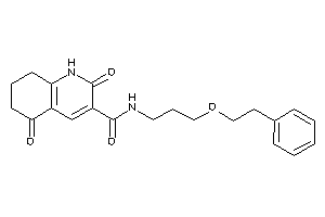 Image of 2,5-diketo-N-(3-phenethyloxypropyl)-1,6,7,8-tetrahydroquinoline-3-carboxamide