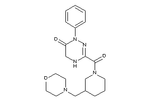 Image of 3-[3-(morpholinomethyl)piperidine-1-carbonyl]-1-phenyl-4,5-dihydro-1,2,4-triazin-6-one