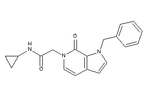 2-(1-benzyl-7-keto-pyrrolo[2,3-c]pyridin-6-yl)-N-cyclopropyl-acetamide
