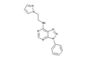 (3-phenyltriazolo[4,5-d]pyrimidin-7-yl)-(2-pyrazol-1-ylethyl)amine