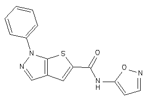 N-isoxazol-5-yl-1-phenyl-thieno[2,3-c]pyrazole-5-carboxamide