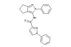 Image of 1-phenyl-N-(2-phenyl-5,6-dihydro-4H-cyclopenta[c]pyrazol-3-yl)pyrazole-3-carboxamide