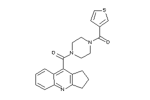Image of [4-(2,3-dihydro-1H-cyclopenta[b]quinoline-9-carbonyl)piperazino]-(3-thienyl)methanone
