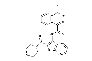 4-keto-N-[2-(morpholine-4-carbonyl)benzofuran-3-yl]-3H-phthalazine-1-carboxamide
