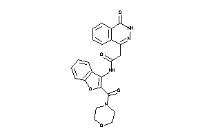 2-(4-keto-3H-phthalazin-1-yl)-N-[2-(morpholine-4-carbonyl)benzofuran-3-yl]acetamide