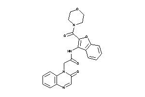 2-(2-ketoquinoxalin-1-yl)-N-[2-(morpholine-4-carbonyl)benzofuran-3-yl]acetamide