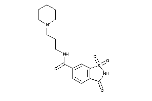 1,1,3-triketo-N-(3-piperidinopropyl)-1,2-benzothiazole-6-carboxamide