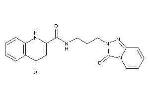 Image of 4-keto-N-[3-(3-keto-[1,2,4]triazolo[4,3-a]pyridin-2-yl)propyl]-1H-quinoline-2-carboxamide