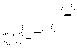 Image of N-[3-(3-keto-[1,2,4]triazolo[4,3-a]pyridin-2-yl)propyl]-3-(2-pyridyl)acrylamide