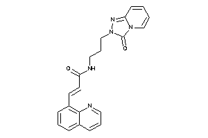 N-[3-(3-keto-[1,2,4]triazolo[4,3-a]pyridin-2-yl)propyl]-3-(8-quinolyl)acrylamide