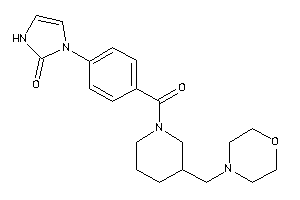 1-[4-[3-(morpholinomethyl)piperidine-1-carbonyl]phenyl]-4-imidazolin-2-one