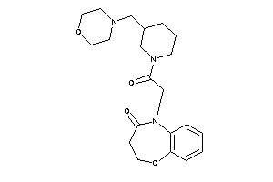 5-[2-keto-2-[3-(morpholinomethyl)piperidino]ethyl]-2,3-dihydro-1,5-benzoxazepin-4-one