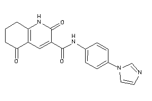 N-(4-imidazol-1-ylphenyl)-2,5-diketo-1,6,7,8-tetrahydroquinoline-3-carboxamide