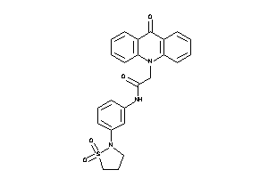 Image of N-[3-(1,1-diketo-1,2-thiazolidin-2-yl)phenyl]-2-(9-ketoacridin-10-yl)acetamide