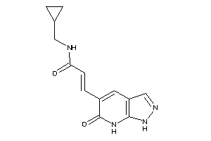 Image of N-(cyclopropylmethyl)-3-(6-keto-1,7-dihydropyrazolo[3,4-b]pyridin-5-yl)acrylamide