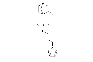 Image of N-(3-imidazol-1-ylpropyl)-1-(2-ketonorbornan-1-yl)methanesulfonamide