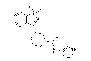 Image of 1-(1,1-diketo-1,2-benzothiazol-3-yl)-N-(1H-pyrazol-3-yl)nipecotamide