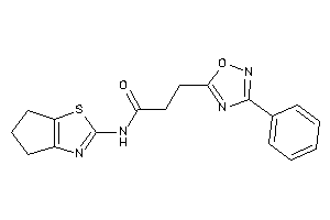 N-(5,6-dihydro-4H-cyclopenta[d]thiazol-2-yl)-3-(3-phenyl-1,2,4-oxadiazol-5-yl)propionamide