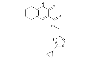 N-[(2-cyclopropylthiazol-4-yl)methyl]-2-keto-5,6,7,8-tetrahydro-1H-quinoline-3-carboxamide