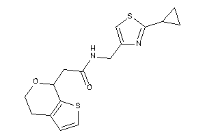 N-[(2-cyclopropylthiazol-4-yl)methyl]-2-(5,7-dihydro-4H-thieno[2,3-c]pyran-7-yl)acetamide