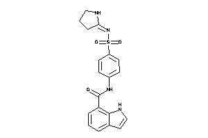 Image of N-[4-(pyrrolidin-2-ylideneamino)sulfonylphenyl]-1H-indole-7-carboxamide