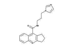 Image of N-(3-imidazol-1-ylpropyl)-2,3-dihydro-1H-cyclopenta[b]quinoline-9-carboxamide