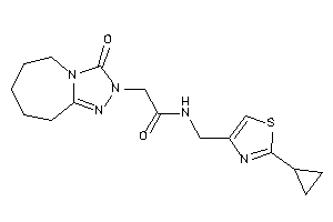 N-[(2-cyclopropylthiazol-4-yl)methyl]-2-(3-keto-6,7,8,9-tetrahydro-5H-[1,2,4]triazolo[4,3-a]azepin-2-yl)acetamide