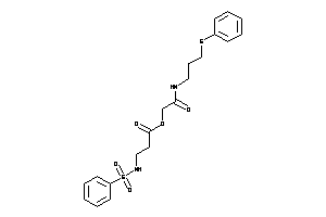 3-(benzenesulfonamido)propionic Acid [2-keto-2-[3-(phenylthio)propylamino]ethyl] Ester