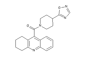 Image of [4-(1,2,4-oxadiazol-5-yl)piperidino]-(1,2,3,4-tetrahydroacridin-9-yl)methanone
