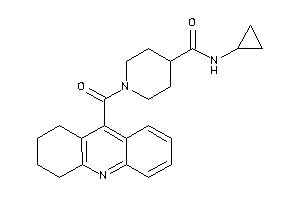 N-cyclopropyl-1-(1,2,3,4-tetrahydroacridine-9-carbonyl)isonipecotamide