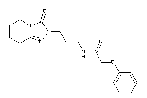 Image of N-[3-(3-keto-5,6,7,8-tetrahydro-[1,2,4]triazolo[4,3-a]pyridin-2-yl)propyl]-2-phenoxy-acetamide