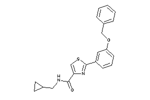 Image of 2-(3-benzoxyphenyl)-N-(cyclopropylmethyl)thiazole-4-carboxamide