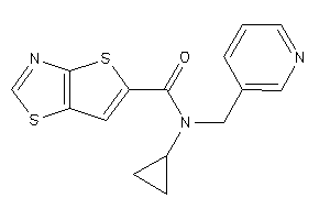 N-cyclopropyl-N-(3-pyridylmethyl)thieno[2,3-d]thiazole-5-carboxamide