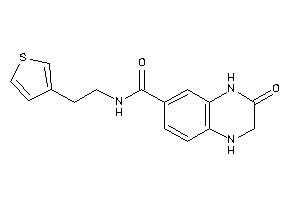 3-keto-N-[2-(3-thienyl)ethyl]-2,4-dihydro-1H-quinoxaline-6-carboxamide