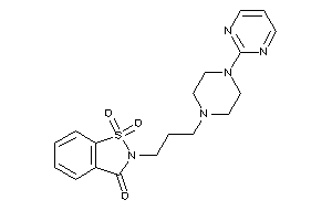 1,1-diketo-2-[3-[4-(2-pyrimidyl)piperazino]propyl]-1,2-benzothiazol-3-one