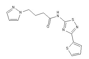 Image of 4-pyrazol-1-yl-N-[3-(2-thienyl)-1,2,4-thiadiazol-5-yl]butyramide