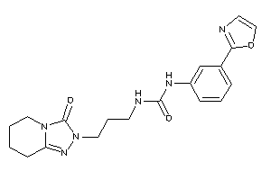 Image of 1-[3-(3-keto-5,6,7,8-tetrahydro-[1,2,4]triazolo[4,3-a]pyridin-2-yl)propyl]-3-(3-oxazol-2-ylphenyl)urea