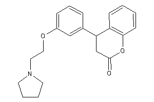 4-[3-(2-pyrrolidinoethoxy)phenyl]chroman-2-one