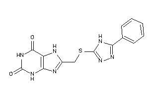 8-[[(5-phenyl-4H-1,2,4-triazol-3-yl)thio]methyl]-7H-xanthine