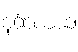 Image of N-(4-anilinobutyl)-2,5-diketo-1,6,7,8-tetrahydroquinoline-3-carboxamide