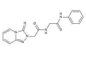 Image of 2-[[2-(3-keto-[1,2,4]triazolo[4,3-a]pyridin-2-yl)acetyl]amino]-N-phenyl-acetamide