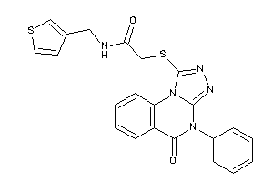 2-[(5-keto-4-phenyl-[1,2,4]triazolo[4,3-a]quinazolin-1-yl)thio]-N-(3-thenyl)acetamide