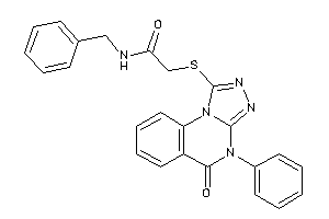 N-benzyl-2-[(5-keto-4-phenyl-[1,2,4]triazolo[4,3-a]quinazolin-1-yl)thio]acetamide