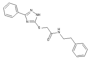 N-phenethyl-2-[(3-phenyl-1H-1,2,4-triazol-5-yl)thio]acetamide