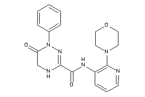 Image of 6-keto-N-(2-morpholino-3-pyridyl)-1-phenyl-4,5-dihydro-1,2,4-triazine-3-carboxamide
