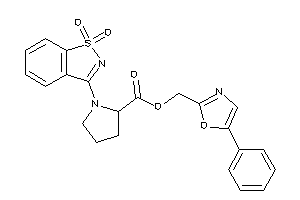 1-(1,1-diketo-1,2-benzothiazol-3-yl)pyrrolidine-2-carboxylic Acid (5-phenyloxazol-2-yl)methyl Ester