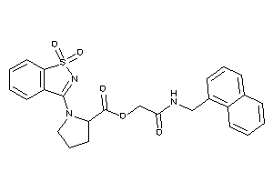 1-(1,1-diketo-1,2-benzothiazol-3-yl)pyrrolidine-2-carboxylic Acid [2-keto-2-(1-naphthylmethylamino)ethyl] Ester