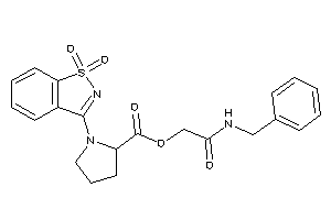 1-(1,1-diketo-1,2-benzothiazol-3-yl)pyrrolidine-2-carboxylic Acid [2-(benzylamino)-2-keto-ethyl] Ester