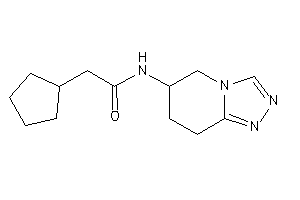 2-cyclopentyl-N-(5,6,7,8-tetrahydro-[1,2,4]triazolo[4,3-a]pyridin-6-yl)acetamide